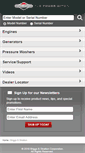 Mobile Screenshot of m.briggsandstratton.com