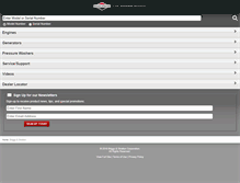 Tablet Screenshot of m.briggsandstratton.com